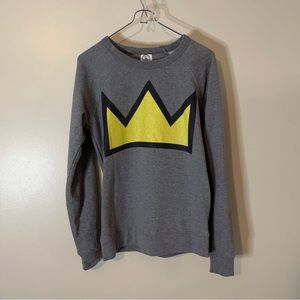 Archie Comics/Riverdale Jughead Tribute Crown Sweatshirt - Gray
